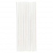 Трубочки бумажные белые, 50шт