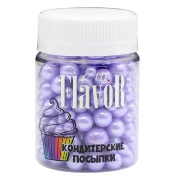 Посыпки Mr.Flavor Микс шарики перламутровые сиреневые, 50г