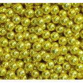 Посыпки Mixie Шарики металлик золото 3,5мм, 50г