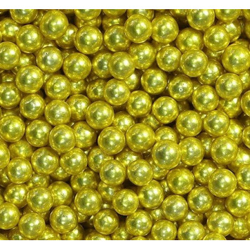 Посыпки Mixie Шарики металлик золото 3,5мм, 50г