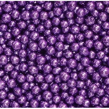Посыпки Mixie Шарики металлик фиолетовые 3мм, 50г