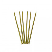 Свечи в торт Гигант золото 25см, 6шт