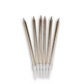 Свечи в торт Медь 12,5см, 6шт