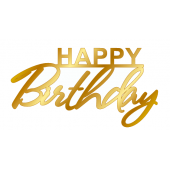 Топпер HB золотой акрил мт78