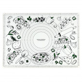 Силиконовой коврик для выпечки «Pizza time», 50 х 70 см