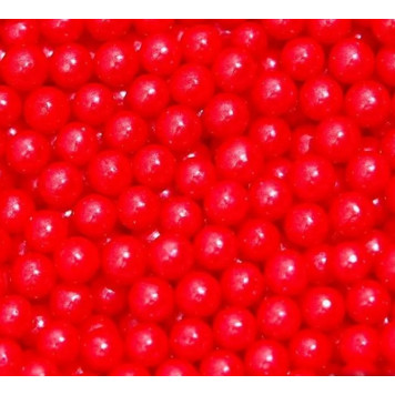 Кондитерская посыпка шарики 4 мм, красный, 50 г