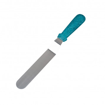 Кондитерская лопатка - палетка изогнутая «Космос», 31 см, рабочая часть 20 см, цвет бирюзовый