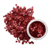 Глиттер фигурный звёзды красные, 0,5 г   10031585