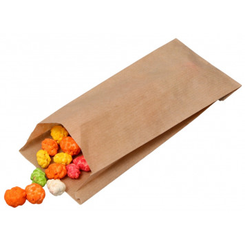 Пакет бумажный фасовочный, крафт, V-образное дно, 8×2×20 см