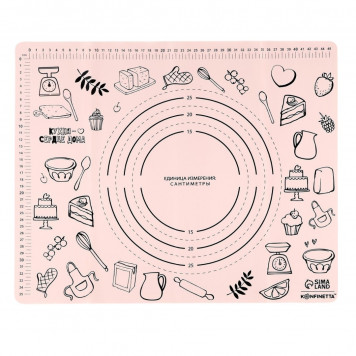 Силиконовой коврик для выпечки "Сердце дома", 50 х 40 см   10404941