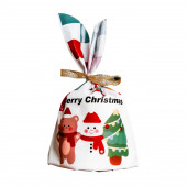 Пакет полиэтиленовый подарочный с ушками "Merry Christmas", 13 х 21,5 см   9703318
