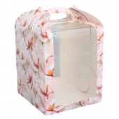 Коробка для кулича 15*15*18см Сакура