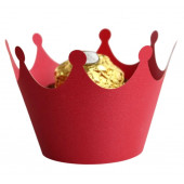 Манжетки для кексов Корона красная 25шт