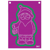 Трафарет и форма №207 Дед Мороз с фонариком