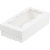 Коробка для макарон 21*11*5 шоколад