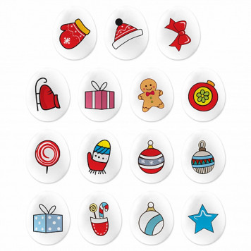 Мини-медальоны Рождество, 20г