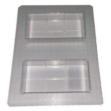 Форма для шоколада Дубайская плитка мини 95*45*20мм, 2 ячейки