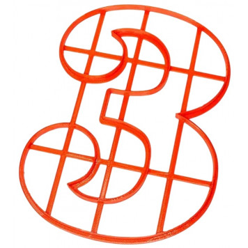 Вырубка для коржа Цифра 3, 26см