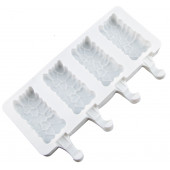 Форма силикоовая Эскимо Романтика с сердечками, 4 ячейки