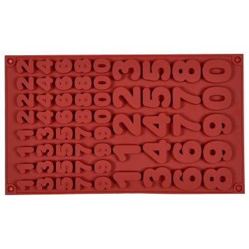 Форма силиконовая для шоколада Цифры ассорти