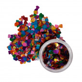 Глиттер фигурный сердца микс, 0,5 г