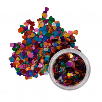 Глиттер фигурный сердца микс, 0,5 г