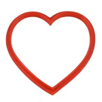 Вырубка Сердце №6, 10см