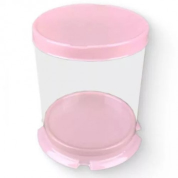 Мини-тубус 11*9см розовая