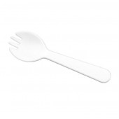 Ложка-вилка 11,5см прозрачная