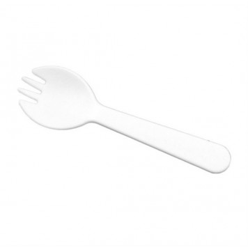 Ложка-вилка 11,5см прозрачная