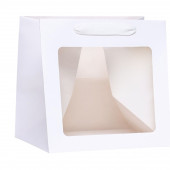 Пакет 20*20*20 подарочный белый