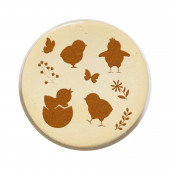 Трафарет для украшения пасхальной выпечки в наборе с топперами "Светлой Пасхи!"