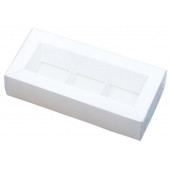 Коробка 3 конфет 15*7*3 белая