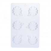 Форма Martellato flower 6 ячеек, пластик