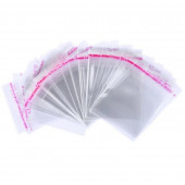 Пакетики 14*14см на липкой ленте, 100шт