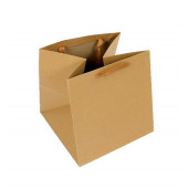 Пакет 30*30*30см PET с коричн/ручками
