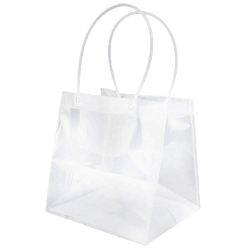 Пакет 28*28*28см PET прозрачный с ручкой