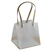 Пакет 20*20*20 PET с коричн/ручками