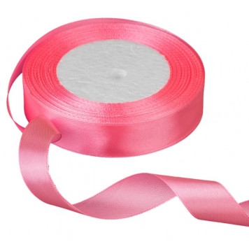 Лента атласная Розовый неон (05) 20мм, 30 метров