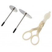 Набор кондитерский Доляна, 3 предмета, гвоздь кондитерский d=3/5 см, ножницы кондитерские для переноски украшений, МИКС