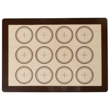 Коврик для выпечки армированный «Макарун.Плюс», силикон, 42×29.5 см, МИКС