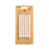 Свечи для торта «Жемчужины», 6 шт., серебряные