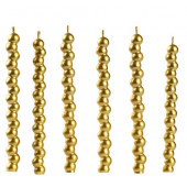 Свечи для торта «Жемчужины», 6 шт., золотые