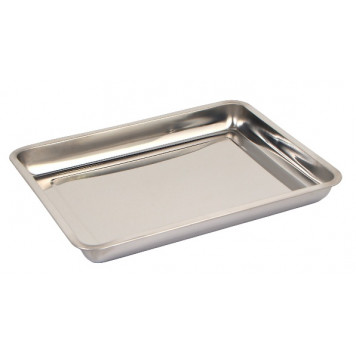 Противень из нержавеющей стали Luxstahl, 45×35×4,8 см, глубокий