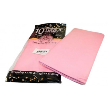 Бумага Тишью 50*66см 10шт Розовый