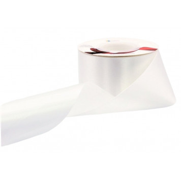 Лента атласная 5см 25ярд Дымчато-белый