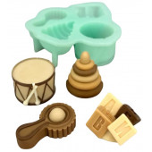 Силиконовая форма 2420 Детские игрушки 2 (пирамидка)