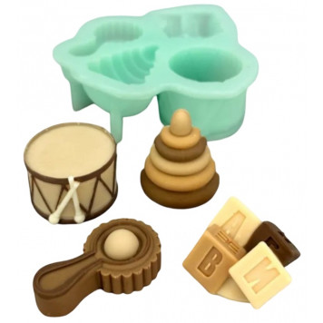 Силиконовая форма 2420 Детские игрушки 2 (пирамидка)