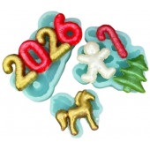 Силиконовая форма 2440 Новогодний микс 2 комплект