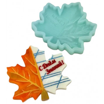 Силиконовая форма 2444 Кленовый лист С днем знаний